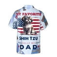 thumbnail image 2 of My Favorite Shih Tzu Calls Me Dad. Happy Father's Day Hawaiian Shirt Breathable Summer Unisex Merch Lion Dog Lover Gifts - 00005, 2 of 6