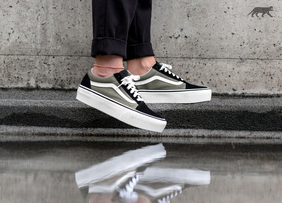 womens vans old skool platform