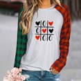 thumbnail image 1 of Nouveaux Hauts pour Femmes 2023 Mode Grande Taille Col Rond T-Shirt à Manches Longues Automne Imprimé Blouse Ample Hauts Chemise à Manches Longues pour Femmes, 1 of 5
