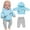 C, variant on Doll Clothes For 14-18 Inch Doll Doll Clothes Outfits For 35-45 Cm Doll Sweet Doll Clothes Dress Hat Dress-Up Fashion Doll Clothes Accessories