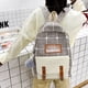 thumbnail image 4 of Mochila informal de lona con estampado de margaritas para mujer morral Likrtyny escolar de lona a la moda para adolescentes 4 unidsset, 4 of 9