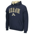 thumbnail image 2 of Men's Colosseum  Navy Akron Zips Arch & Logo Pullover Hoodie, 2 of 3