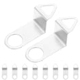thumbnail image 1 of WEAVILUX 10Ud Gancho Para Movimiento De De Pared Tipo DIY Con Clip Metálico Plateado, 1 of 7