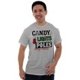 thumbnail image 4 of Funny Christmas Candy Lights Poles Men Big & Tall Graphic Tee Brisco Brands 2X, 4 of 6