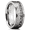 Silver, variant on Mens Tungsten Carbide Ring Hammered Meteorite Wedding Band 8mm Silvertone Black