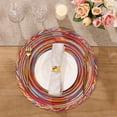 thumbnail image 4 of MeyJey 15" Braid Round Placemat Set of 6, Large Cotton Woven Non-Slip Placemat Set of 6 Heat Resistant Placemat 6 Piece, Rainbow, 4 of 11