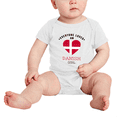 thumbnail image 2 of Everyone Loves an Danish Girl Cute Baby Bodysuits Newborn Clothes (White, 12-18 Months), 2 of 5