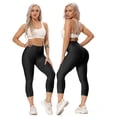 thumbnail image 2 of FITTOO High Waist Butt Lift Women's Capri Leggings Yoga Pants Female, 2 of 5