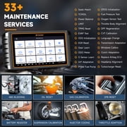 Foxwell GT75 Advanced Automotive Bi-directional Diagnostic Scan Tool OBD2 Scanner All System Car Scanner 33+ Maintenance Reset Services ECU Reset Active Test Bluetooth OBDII EOBD Code Reader Tablet
