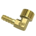 thumbnail image 1 of Conector de de latón para metales, codo de , adaptadores con púas de 1/2" - Cobre, 20 mm x 19 mm 20mm x 8mm Gloria Adaptador de manguera de jardín de 90 grados, 1 of 9