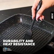 6 Pack Black Silicone Spatula Set, Food Grade Silicone Spatula,450°F Heat Resistant Rubber Spatulas, Seamless One-Piece Design, Non-Stick, Baking, Stirring, Kitchen Cooking Utensils