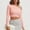 Pink, variant on Ahabrexf 1 Shoulder Top, Winter Solid Color Knitted Pullover Sweater with Short Twisted Style