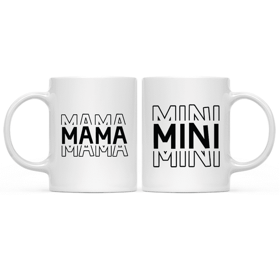 Koyal Wholesale Mommy And Me Bundle Coffee Mug Collection, Mini