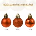 thumbnail image 3 of Conjunto de 24Pcs Bolas de Navidad Unique Bargains irrompibles Naranja, 3 of 7