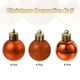 thumbnail image 3 of Conjunto de 24Pcs Bolas de Navidad Unique Bargains irrompibles Naranja, 3 of 7