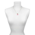 thumbnail image 3 of Delight Jewelry Acrylic 3/4" Hot Pink Cheer Megaphone Mia Monkey Charm Necklace, 3 of 4
