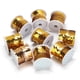 thumbnail image 2 of 9 rollos de hilo de lentejuelas de 6mm, tela de PVC para manualidades, accesorio decorativo auxiliar, 5 yardas (dorado), 2 of 5