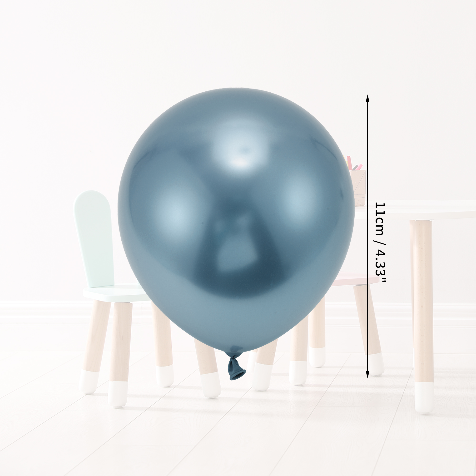 Unique Bargains 20Pcs Latex Party Wedding Graduation Anniversary Balloons Blue