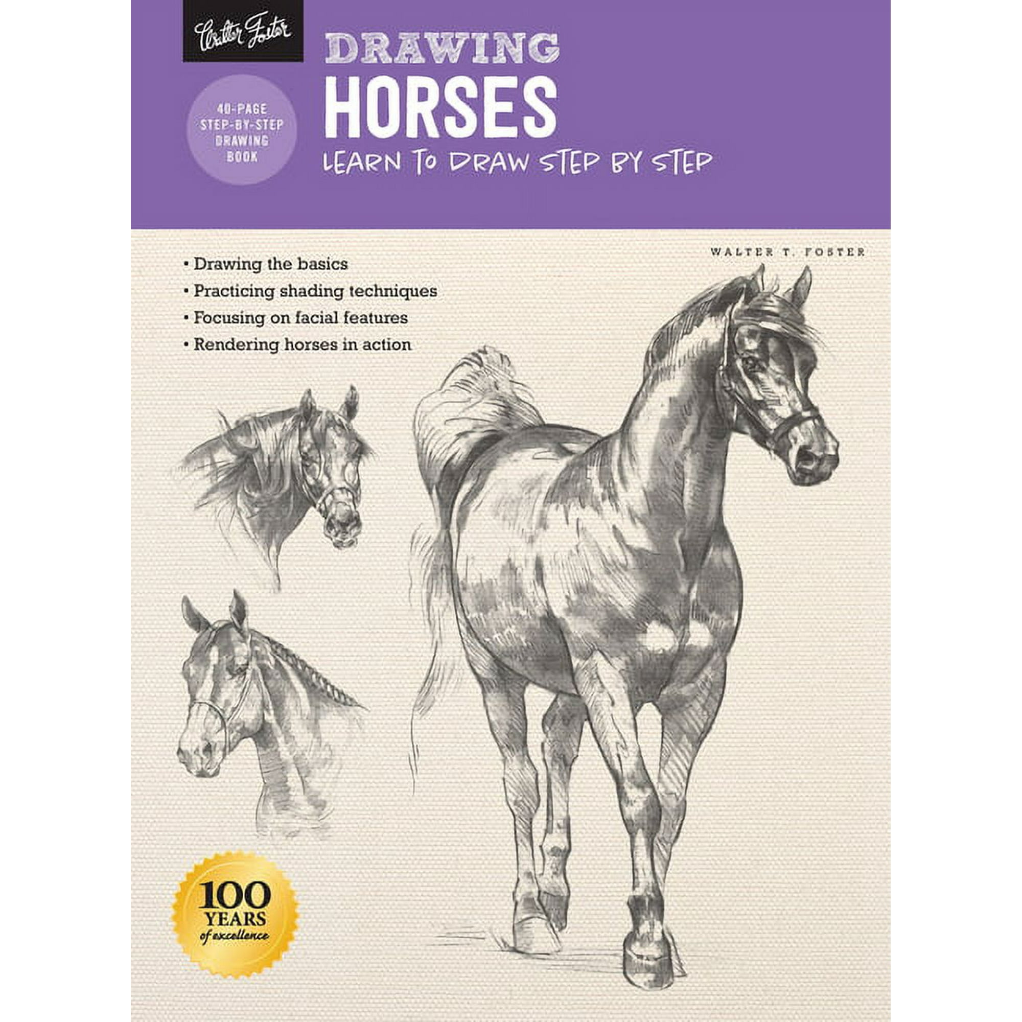 DRAWING: HORSES: LEARN TO DRAW STEP BY STEP