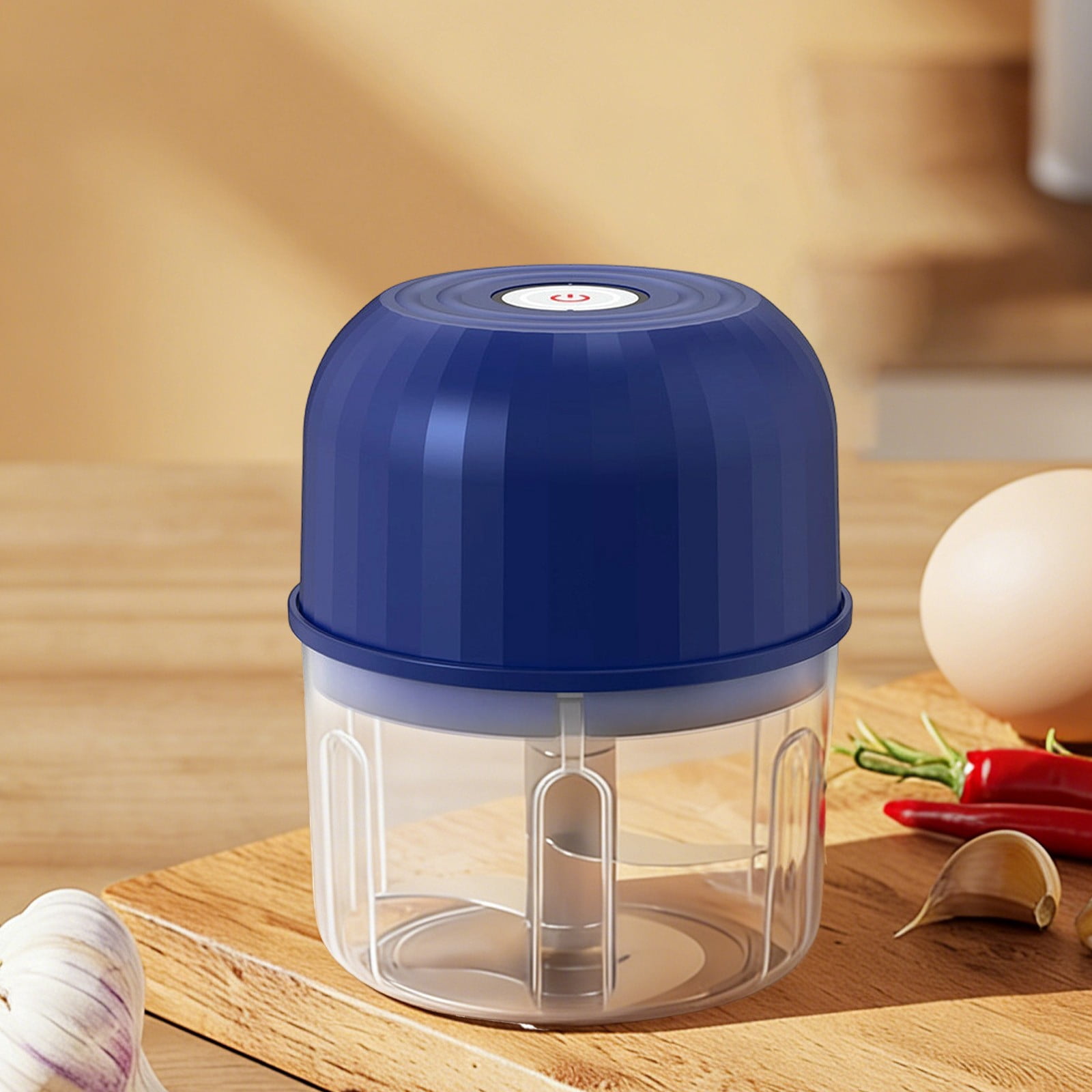 XKHZJL Electric Garlic Chopper, Portable Veggie Chopper,Garlic Grinder Masher Onion Chopper, Cordless Food Processor for Ginger, Chili, Fruit, Meat,etc