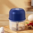 thumbnail image 6 of Mini Food Chopper, Model Type-c Rechargeable Food Processor Electric, Garlic Crusher, Onion Chopper, Portable Mini Food Processor for Vegetable Electric Garlic Chopper Green 4.4*3.6*3.6 In, 6 of 9