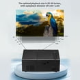 thumbnail image 4 of 100 ANSI 6000LM Full HD Portable Compact Projector with Stereo Speaker, Support for IOS, for  Wired, Wireless Screen Mirroring, 4 of 7