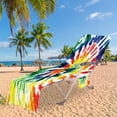thumbnail image 2 of SLYNSHome Beach Chair Cover With Side Pockets,Microfiber Chaise Chair Towel Cover For Sun Lounger Pool Sunbathing Garden Beach Hotel,Easy To Carry Around, 2 of 6