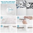 thumbnail image 4 of No Hook Shower Curtain, Coastal Blue Coral Shower Curtains for Bathroom with See Through Top Window, Summer Ocean Starfish Nautical Vintage Waterproof & Washable Bath Curtain Stand Up Stall 36"x72", 4 of 9