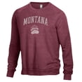 thumbnail image 2 of Men's Heathered Maroon Montana Grizzlies The Champ Tri-Blend Pullover Sweatshirt, 2 of 3