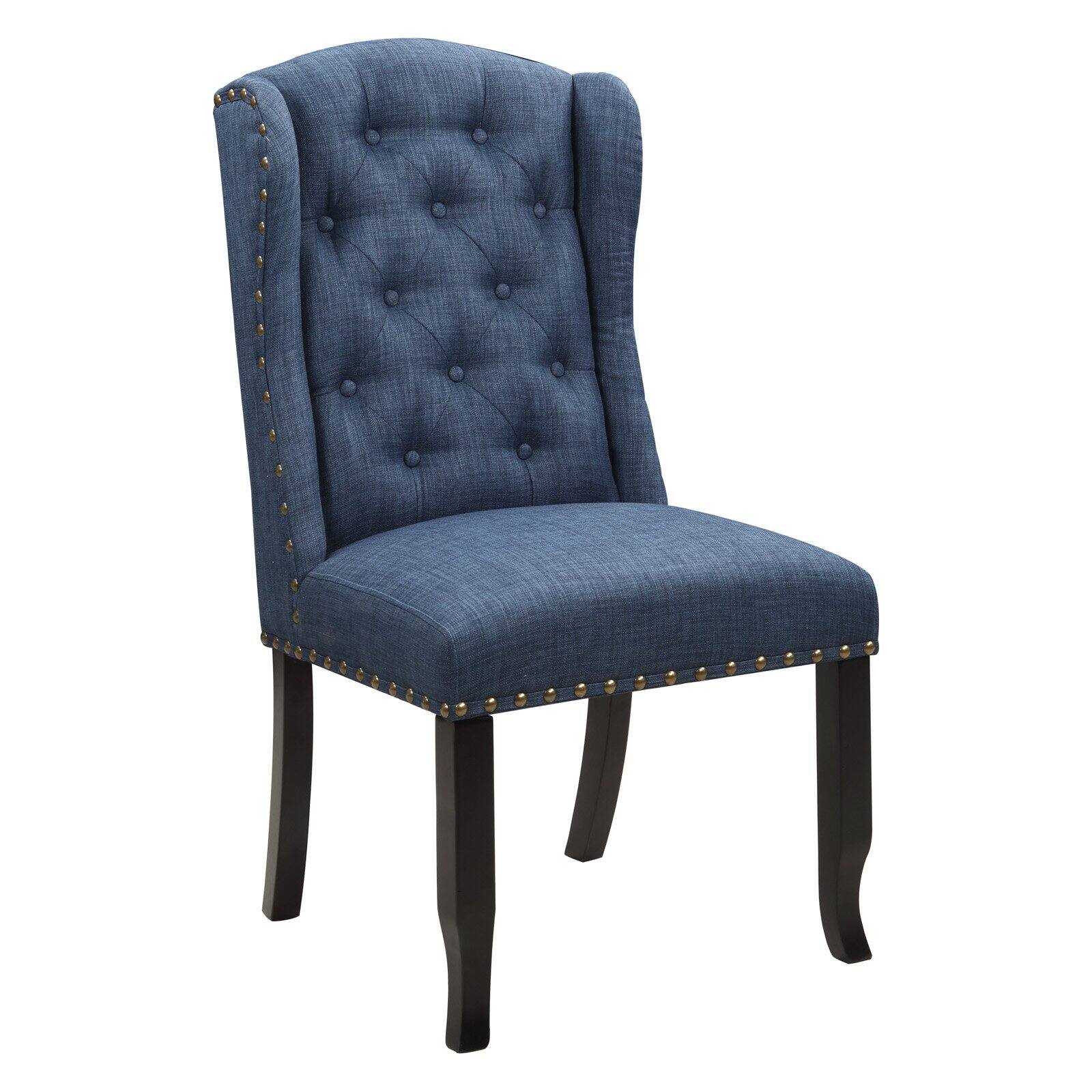 Chic Home Viola Tufted Dining Side Chair with Nailhead Trim Set of 2