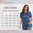 thumbnail image 3 of SHIBEVER T Shirts for Women Tops Short Sleeve Summer Fashion Loose Fit Tunic Tops Dressy Crewneck Ladies Blouses Tops Light Blue, 3 of 6