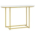 thumbnail image 1 of HOMCOM 47" Console Table with Gold Steel Legs for Entryway Living Room, 1 of 10