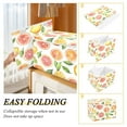 thumbnail image 2 of Yayeee Collapsible Cube Storage Bin with Lid Fabric Closet Decorative Basket with Handles, Candy Orange, 2 of 7