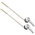 thumbnail image 1 of UPOUART 2Pcs Front Mount Toilet Flush Handle Replacement Lever Plastic Easy Install for Bathroom Tank, 1 of 8