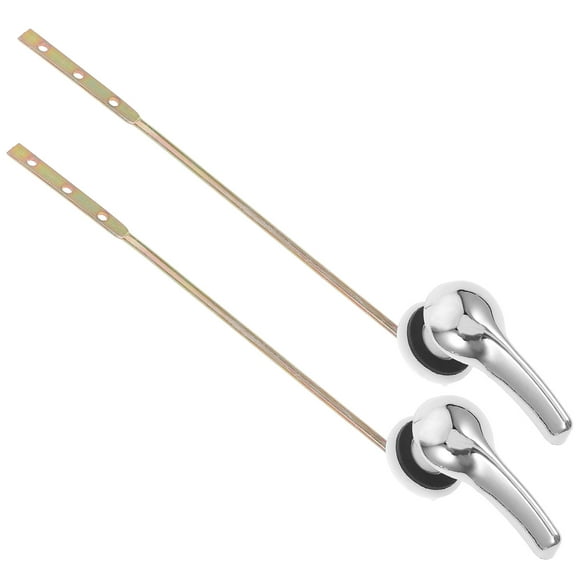 UPOUART 2Pcs Front Mount Toilet Flush Handle Replacement Lever Plastic Easy Install for Bathroom Tank