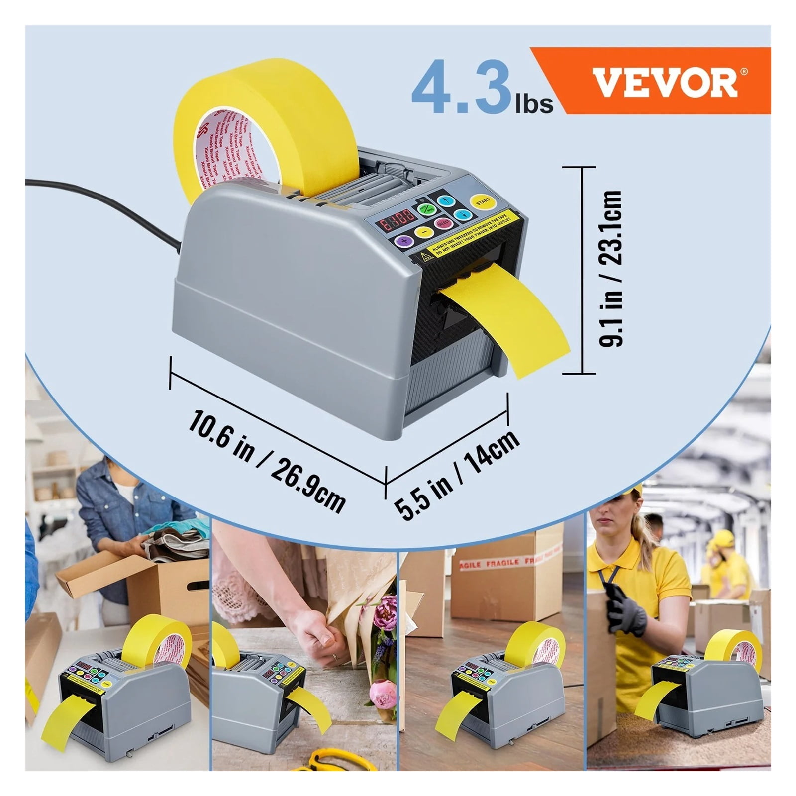 Automatic Electric Tape Dispenser, Adhesive Cutter Packaging Machine ,High Efficiency