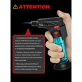 thumbnail image 4 of 4-Pack Torch Lighters, Powerful Windproof Jet Flame, Butane Gas Refills with Safety Lock, Mini Torch Lighters for Candles, Fireworks (Gas Not Included), 4 of 4