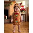 thumbnail image 3 of RUINIXCW Kids Toddler Christmas Gingerbread Costume Newborn Baby Girl Boy Cosplay Outfit Infant Fall Winter Clothes Fleece Sleeveless Vest Top Hat, 3 of 10
