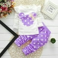 thumbnail image 2 of Baby Girl Clothes Infant Outfits Set Toddler 2 Pcs Long Sleeved Tops + Pants, 2 of 7