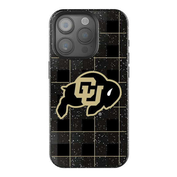 Keyscaper Colorado Buffaloes Plaid Bling iPhone Case