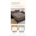 thumbnail image 2 of Scandinavian style leopard print bedspread fitted sheet modern minimalist, 2 of 6