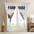 thumbnail image 4 of Farmhouse 30%-50% Blackout Curtains Windmill Vintage Decor Curtains Wooden Plank Barn Door Curtains & Drapes, Southern Schrute Farms Window Curtains 2 Panels, 52Wx84L, 4 of 6