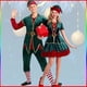 thumbnail image 2 of Disfraz de Navidad para hombre y mujer, disfraz de elfo verde para fiesta, Carnaval, Año Nuevo, amantes, 2 of 4
