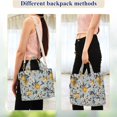 thumbnail image 4 of FORMRS Womens Corduroy Tote Bag Crossbody Shoulder Purse Handbag with Detachable Strap, Blue Lemons Pattern, 4 of 7