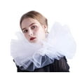 thumbnail image 6 of GRACEART Victorian Retro Mesh Neck Ruff Ruffle Collar Layered Clown Neck Collar, 6 of 6