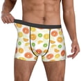 thumbnail image 2 of Kdxio Men's Boxer Briefs with Colorful Lemons Print - Comfortable and Breathable Underwear for Everyday Wear, 2 of 7