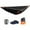 Black with orange, variant on Ycandiee Camping Hammock, Portable Hammock with Net, Outdoor Swing Hammock, Nylon Parachute Material Quick Opening Hammock, Hiking Travel Courtyard