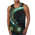 thumbnail image 1 of Qertyioot New Men's Summer Loose Waistcoat Print Sport Round-Neck Tank Features, 1 of 4