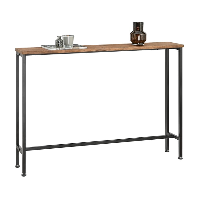 SoBuy Mesa de Consola para Pasillo Consola Recibidor Estrecha Mesa Consola Entrada Diseño Delgado Que Ahorra Espacio(Marrón FSB19-XL-N)