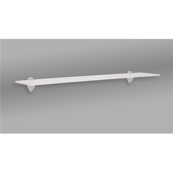 Wallscapes HSJKIT736SI 36 in. Jazzy Shelf, Silver & White
